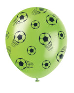 3D Soccer 12" Latex Balloons, 5ct - Image 2