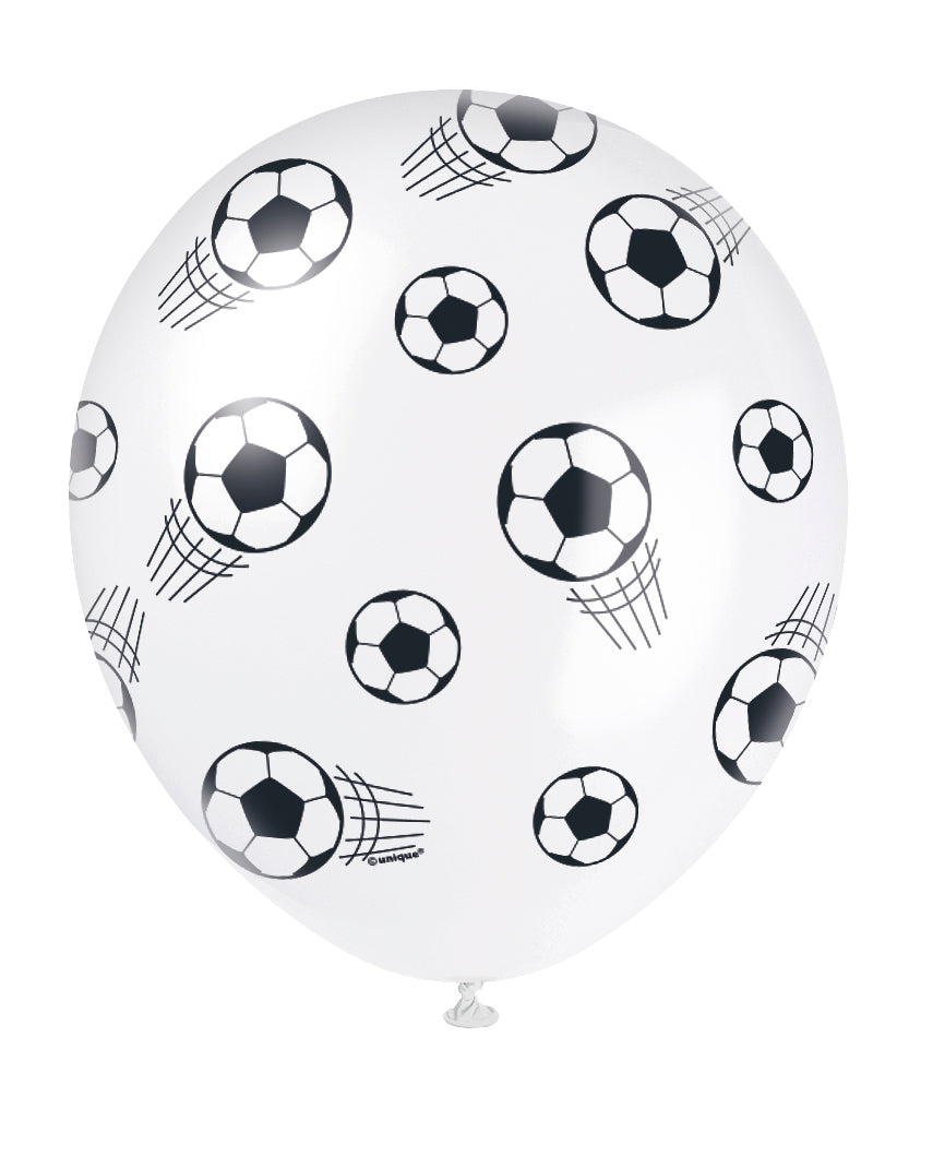 3D Soccer 12" Latex Balloons, 5ct - Image 3