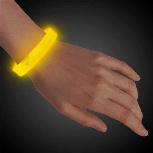 Yellow Triple Wide 9" Glow Bracelets