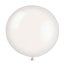 36" Latex Balloons, 6ct - Linen White