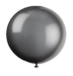 36" Latex Balloons, 6ct - Phantom Black