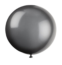 36" Latex Balloons, 6ct - Phantom Black