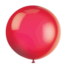 36" Latex Balloons, 6ct - Scarlet Red