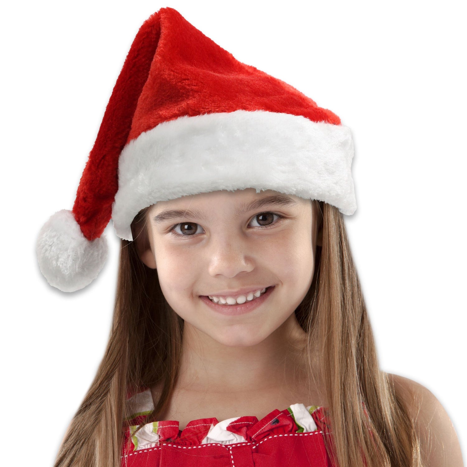 Child Size Plush Santa Hats