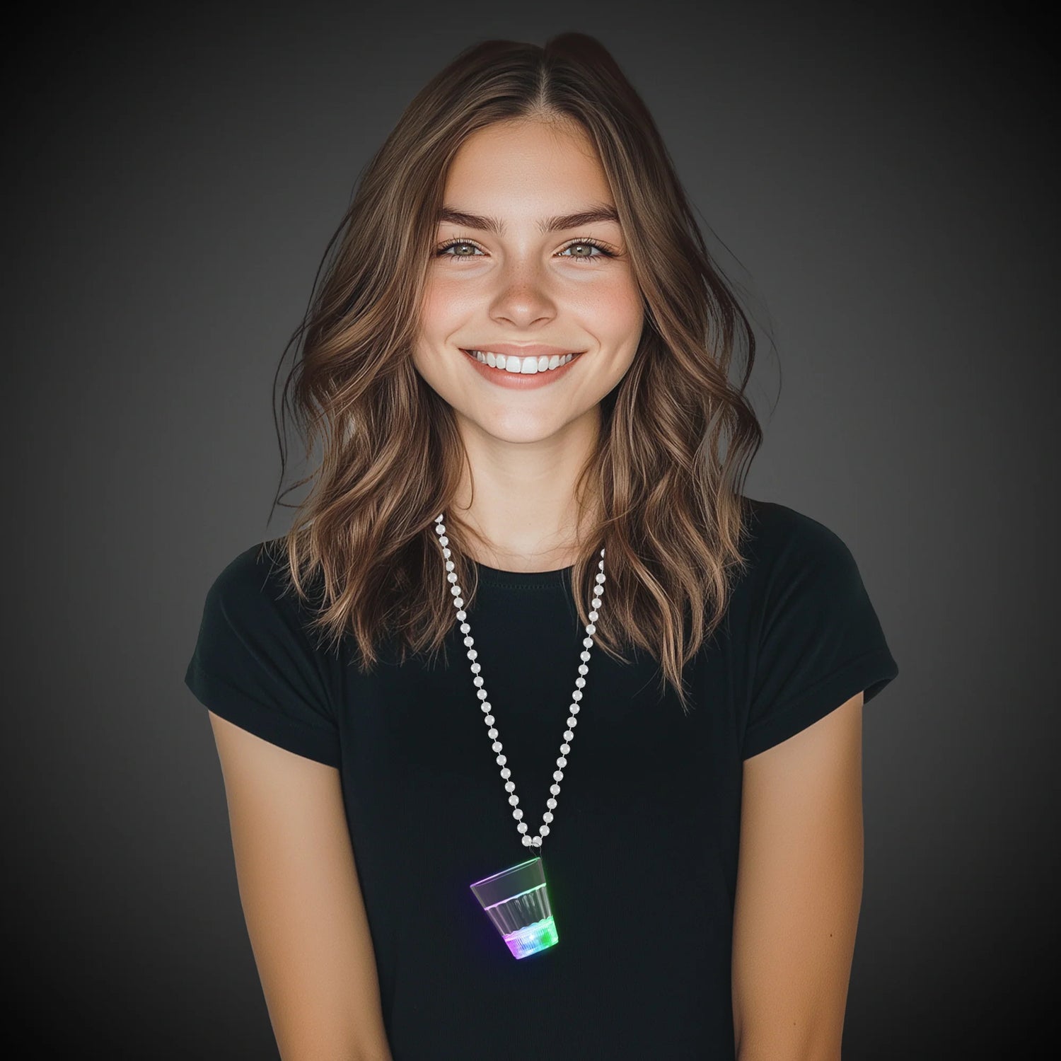 Multi-Color LED 2 oz. Clear Shot Glass