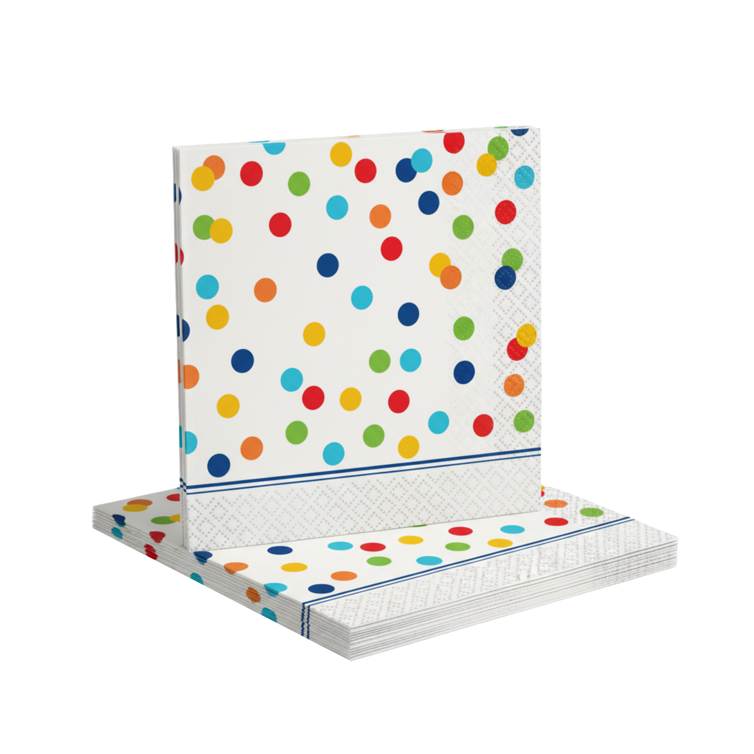 Rainbow Polka Dots Beverage Napkins, 16ct