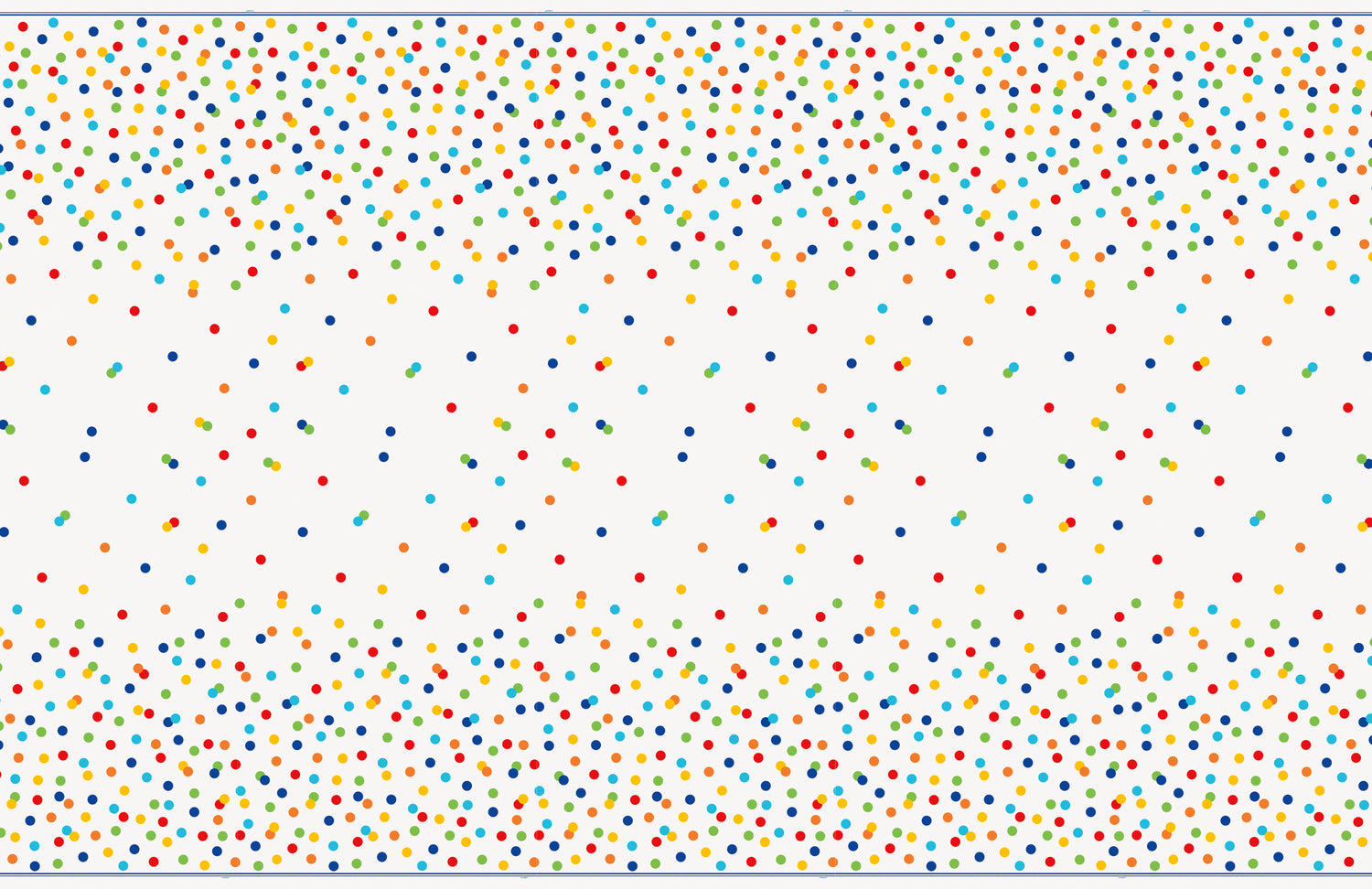 Rainbow Polka Dots Rectangular Plastic Table Cover, 54" x 84" - Image 2