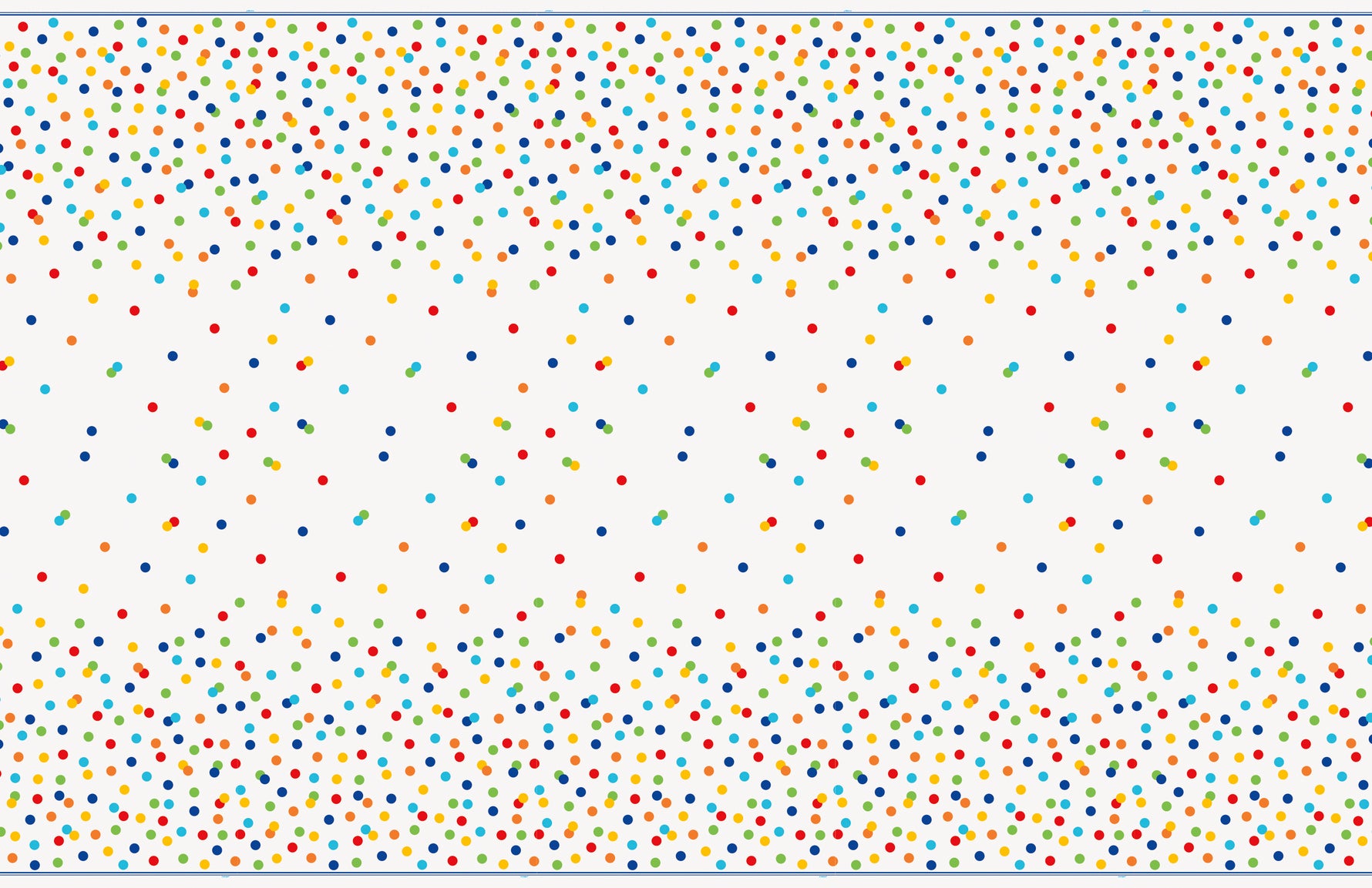 Rainbow Polka Dots Rectangular Plastic Table Cover, 54" x 84" - Image 2