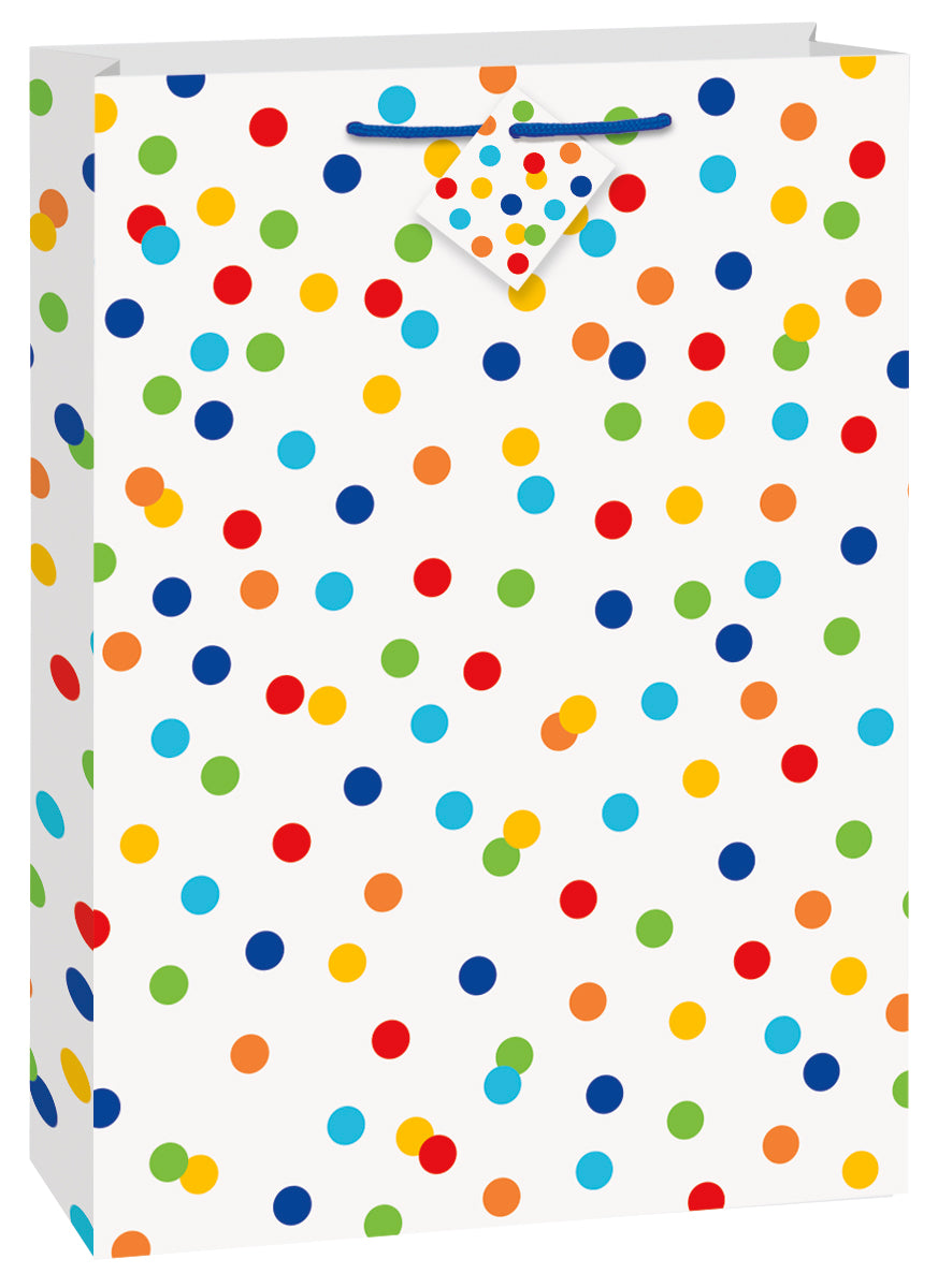 Rainbow Polka Dots Jumbo Gift Bag
