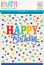 Rainbow Polka Dots Loot Bags, 8ct - Image 2