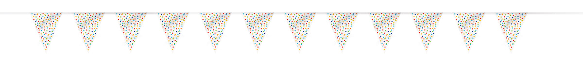 Rainbow Polka Dots Flag Banner, 12 Ft - Image 3
