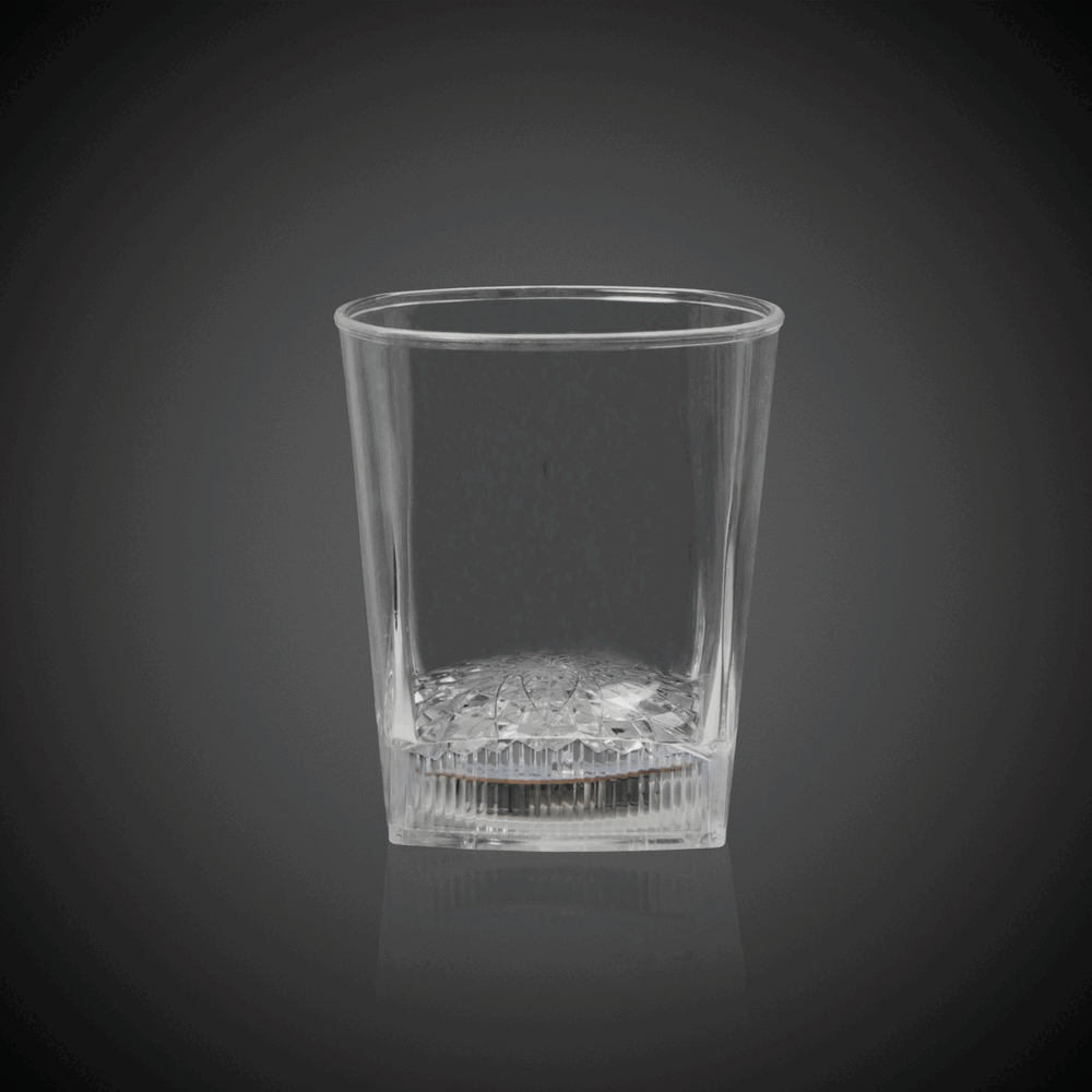 LED Square Bottom 10 oz. Rocks Glass