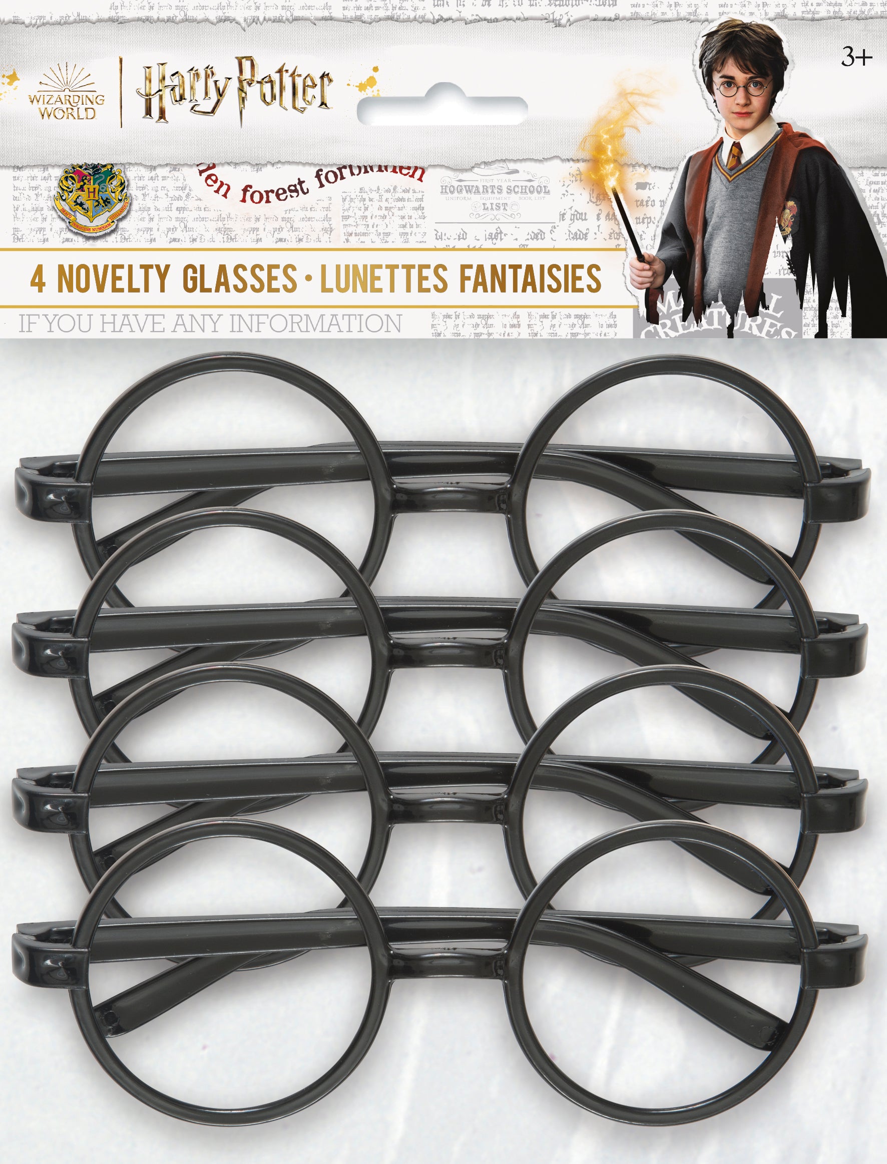 Harry Potter Novelty Glasses, 4ct - Image 2