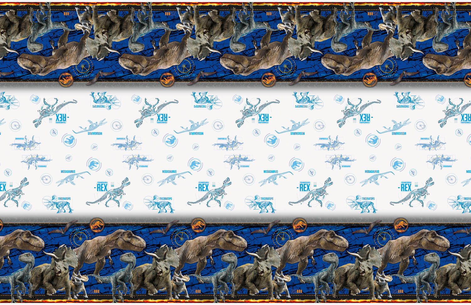 Jurassic World 2 Rectangular Plastic Table Cover, 54" x 84" - Image 3