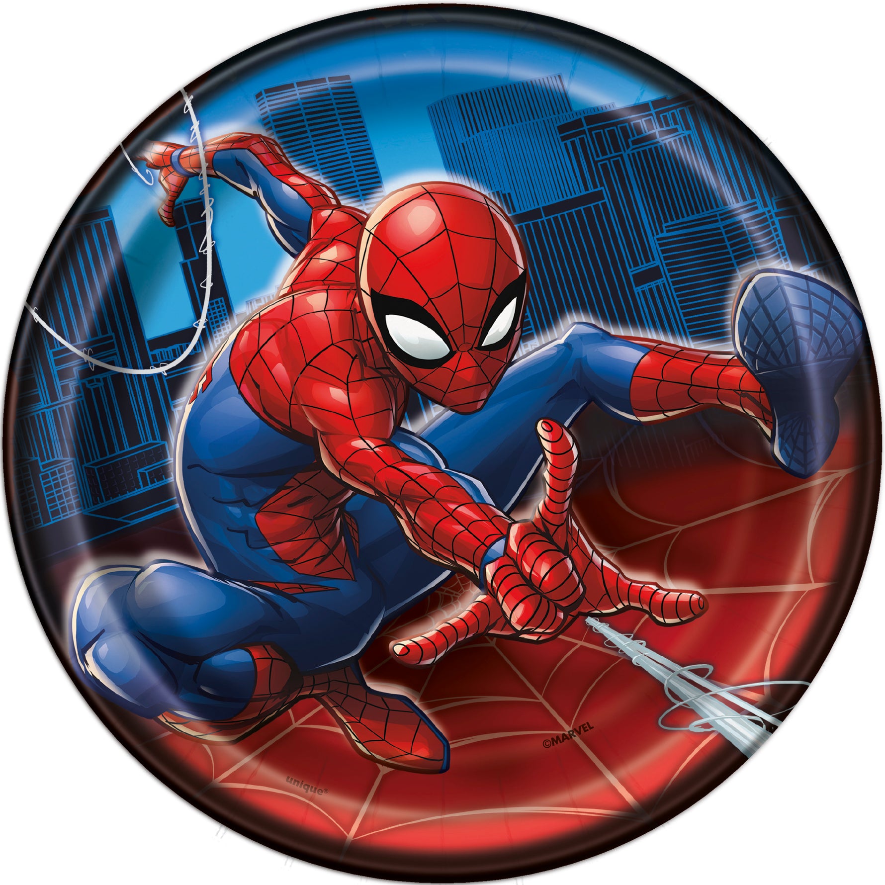 Spider-Man Round 7" Dessert Plates, 8ct