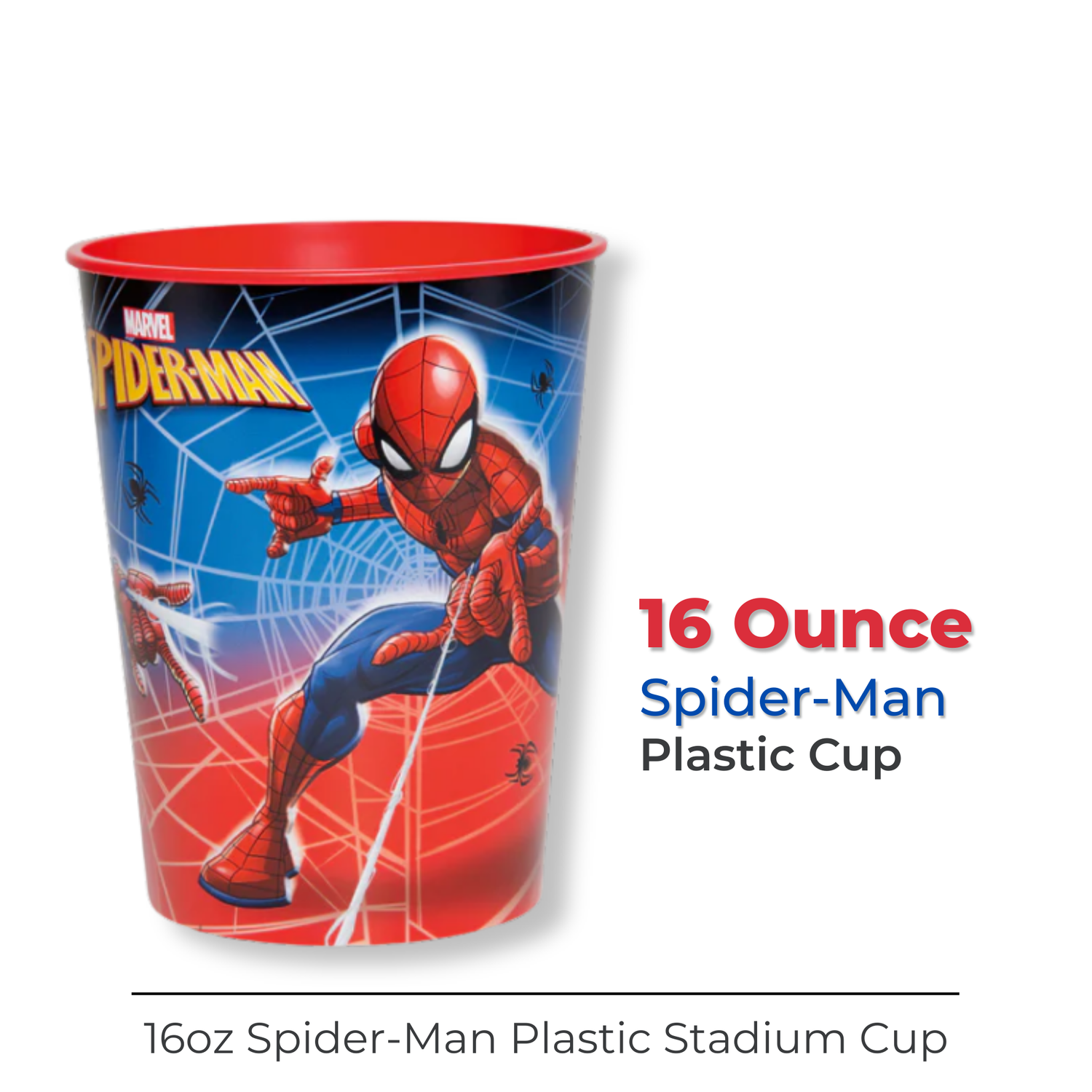Spider-Man 16oz Plastic Stadium Cup