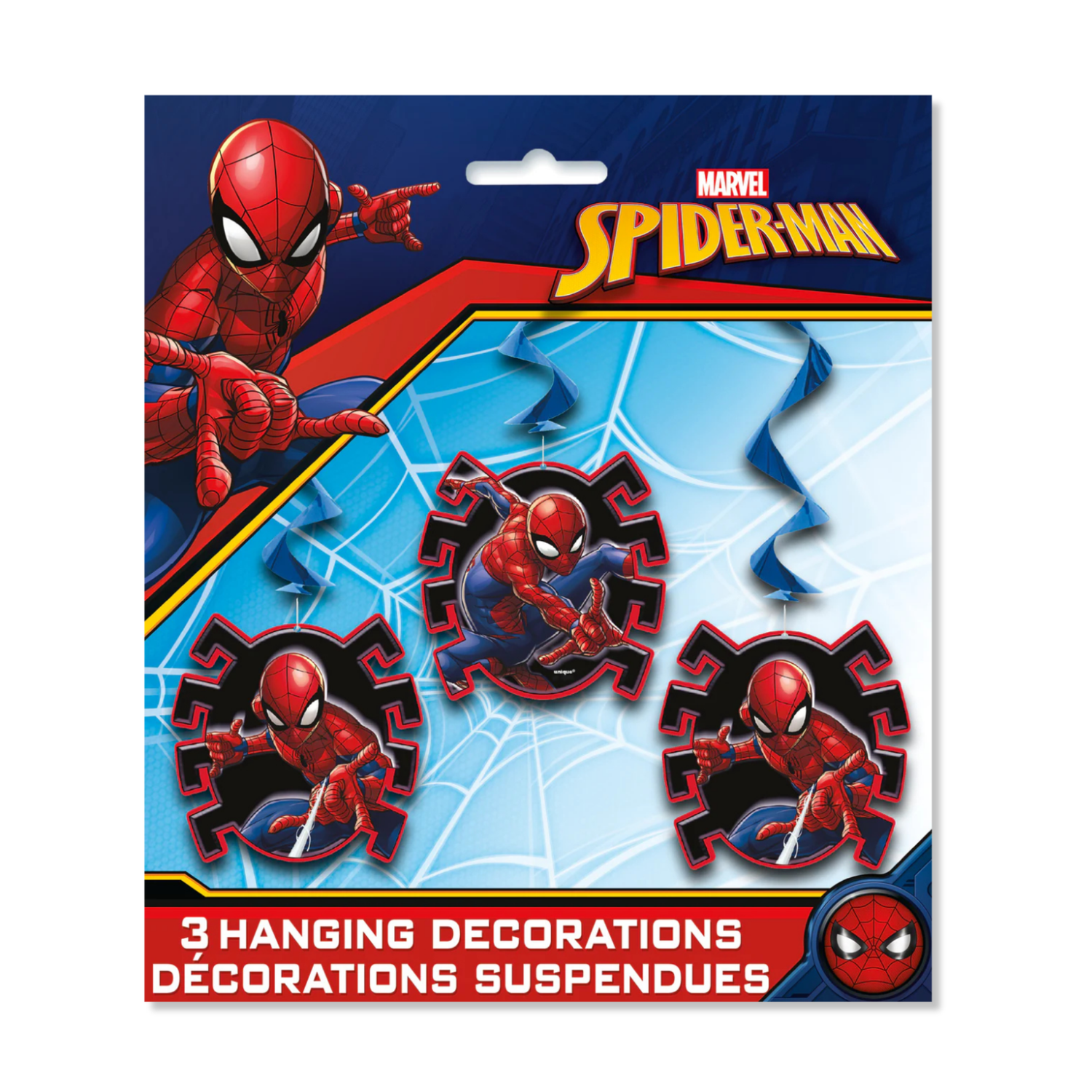 Spider-Man Hanging Swirl Decorations, 26", 3ct