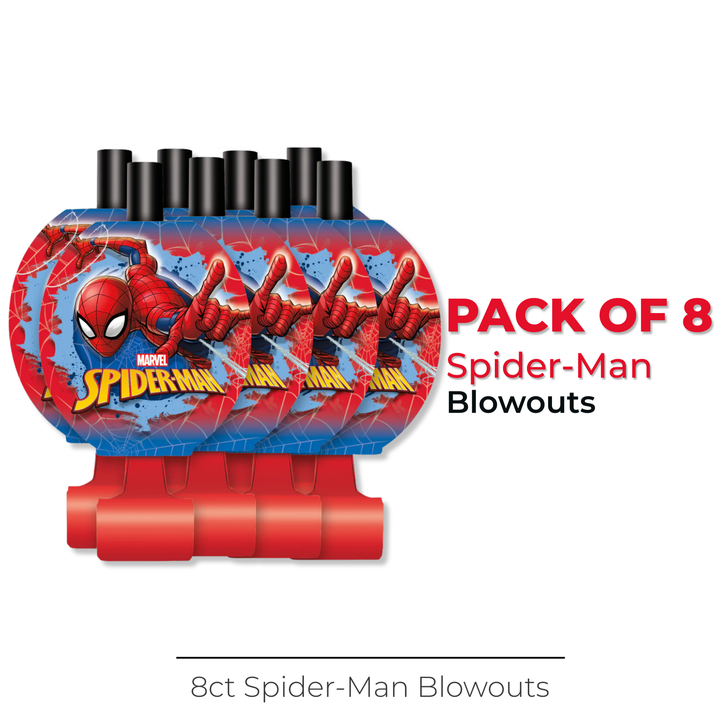 Spider-Man Blowouts, 8ct