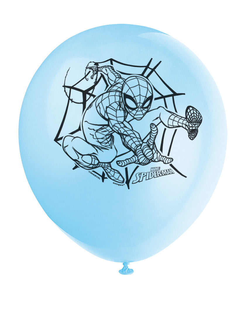 Spider-Man 12" Latex Balloons, 8ct - Image 2