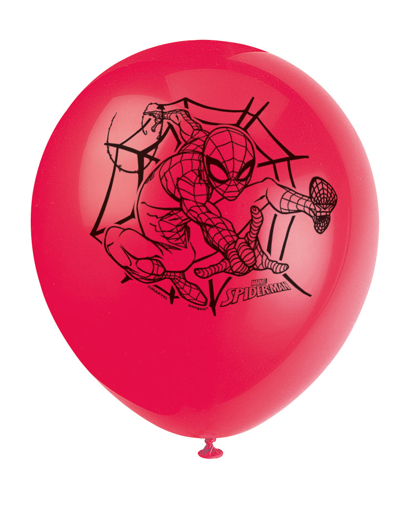 Spider-Man 12" Latex Balloons, 8ct - Image 3