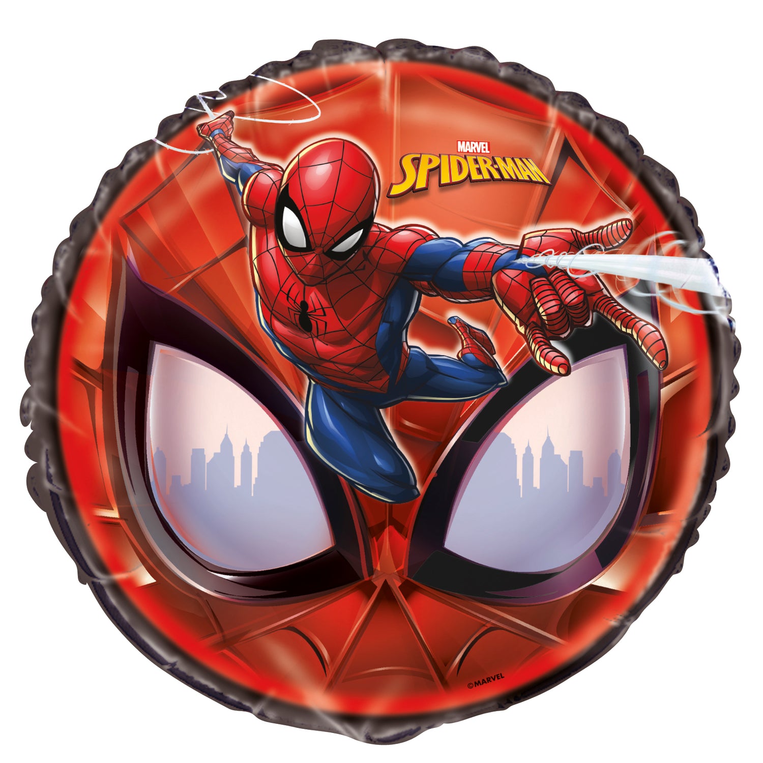 Spider-Man Round Foil Balloon 18", Bulk