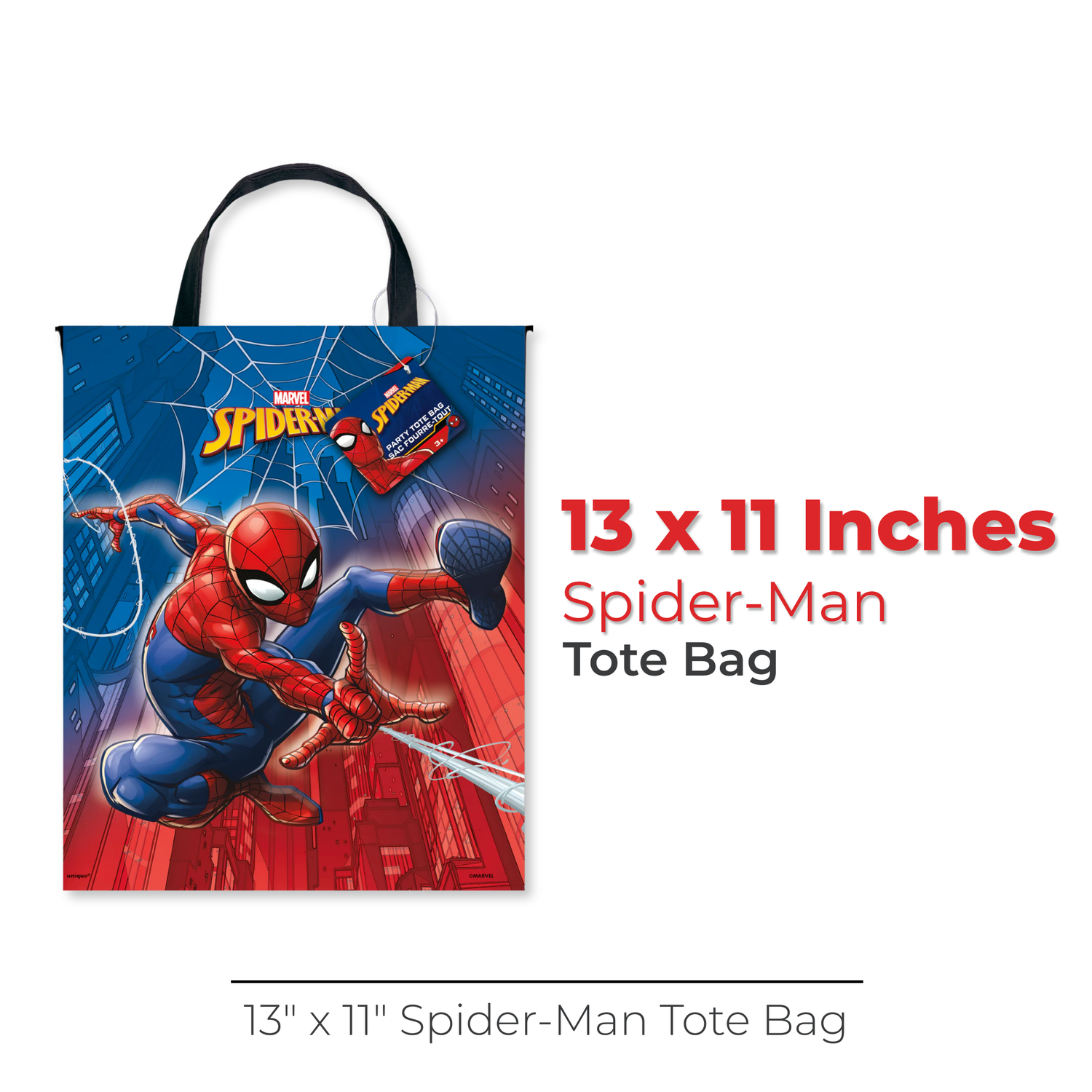 Spider-Man Tote Bag, 13" x 11"