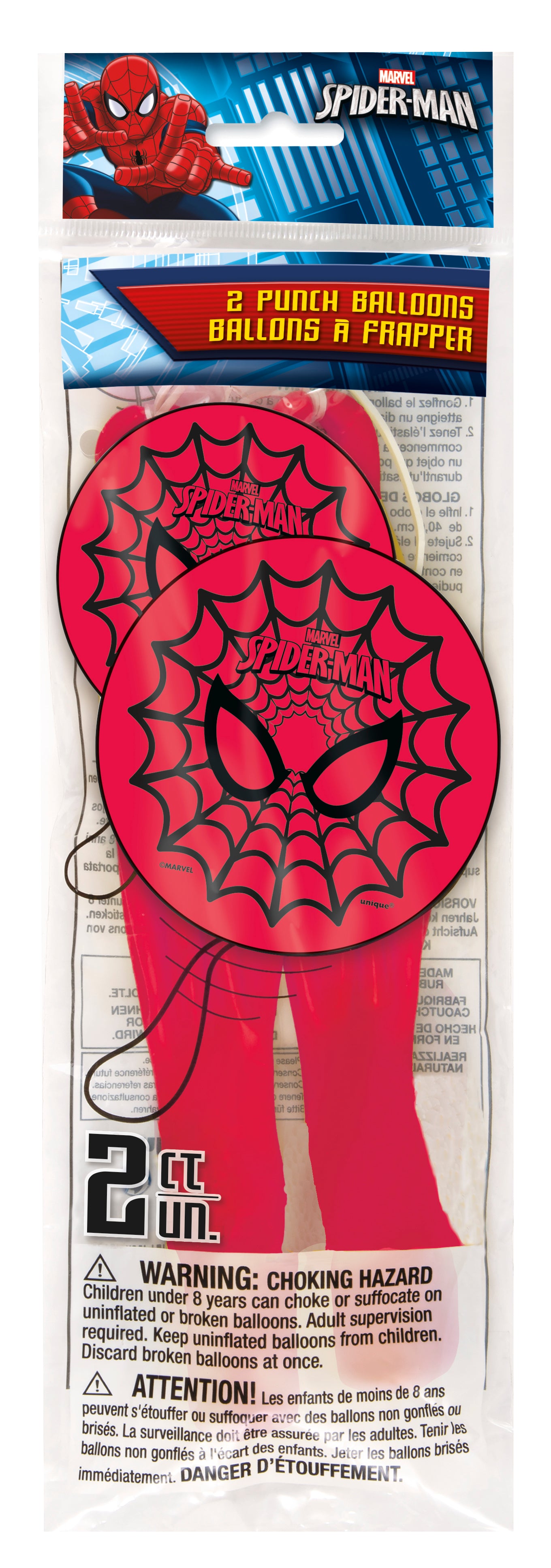 Spider-Man Punch Balloons, 2ct - Image 2