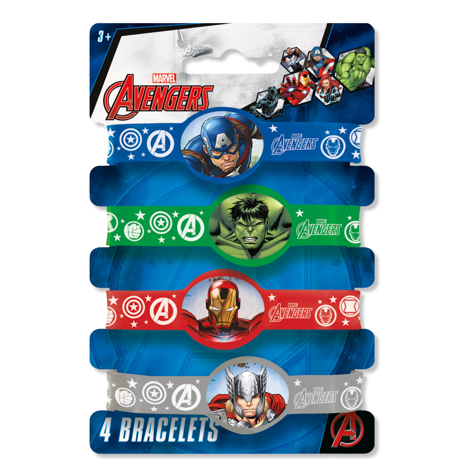 Avengers Stretchy Bracelets, 4ct