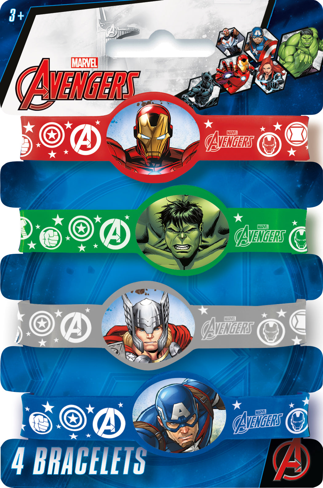 Avengers Stretchy Bracelets, 4ct - Image 2