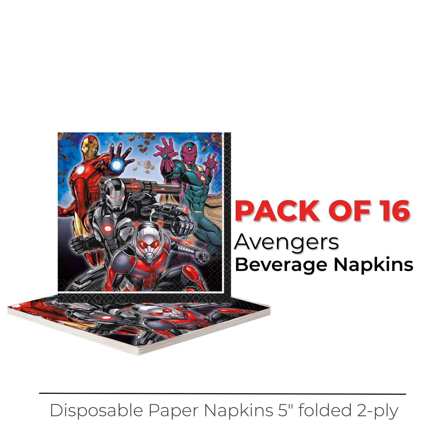 Avengers Beverage Napkins, 16ct