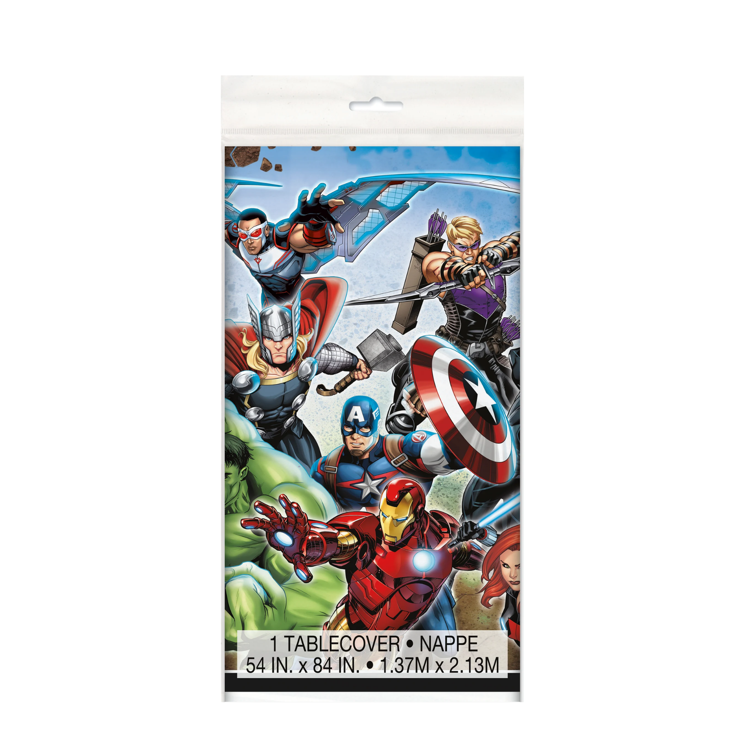 Avengers Rectangular Plastic Table Cover, 54" x 84"