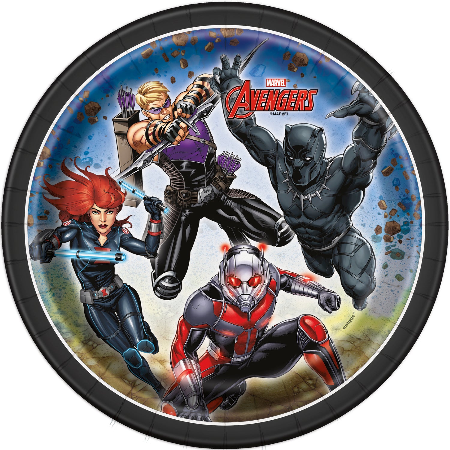 Avengers Round 7" Dessert Plates, 8ct