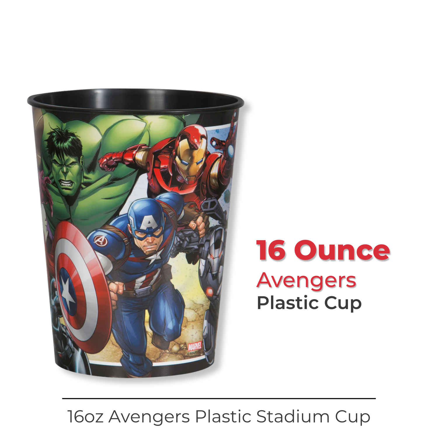 Avengers 16oz Plastic Stadium Cup