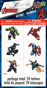 Avengers Color Tattoo Sheets, 4ct