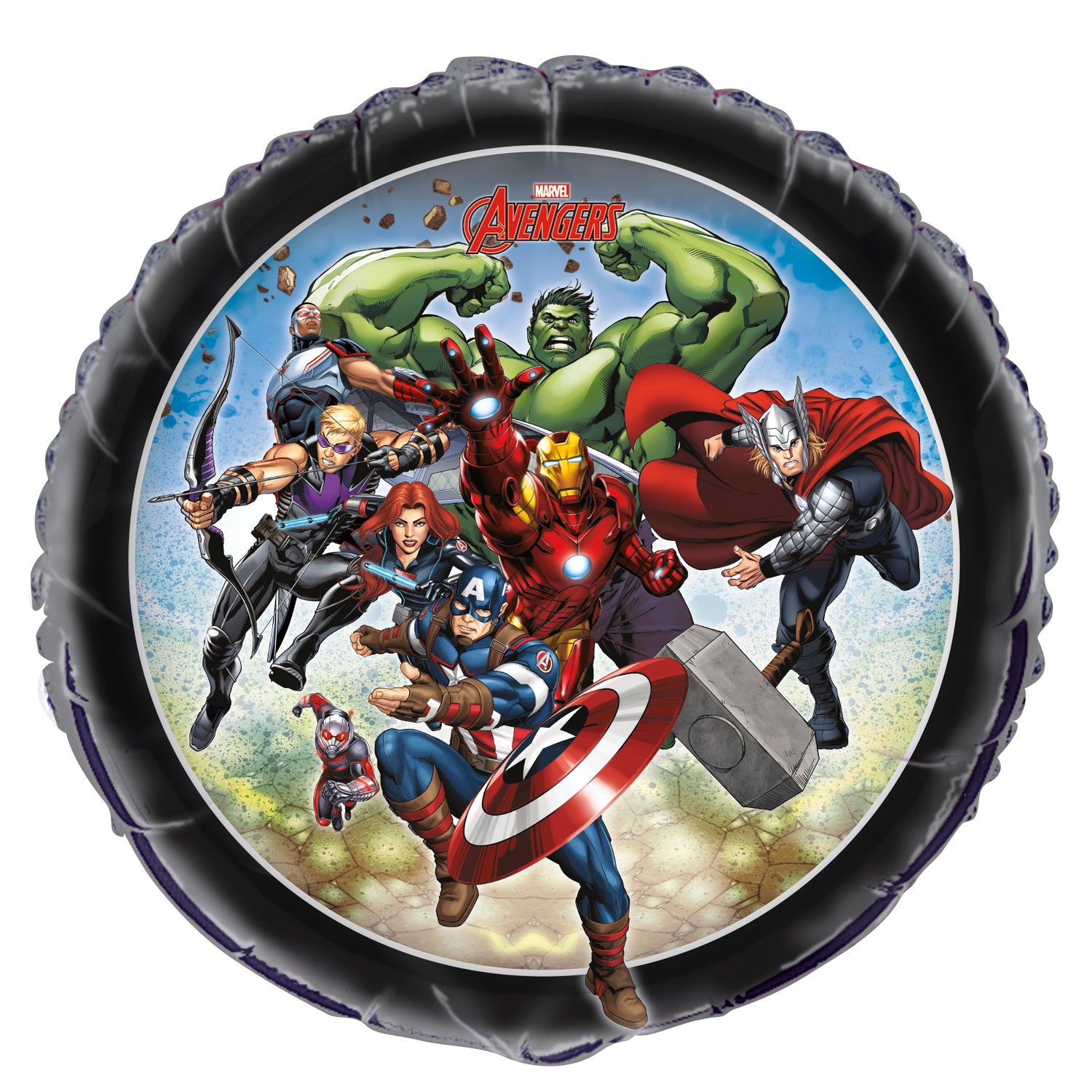 Avengers Round Foil Balloon 18", Packaged