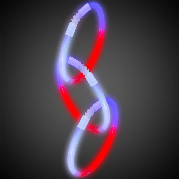 Red, White, Blue Glow 9" Bracelets
