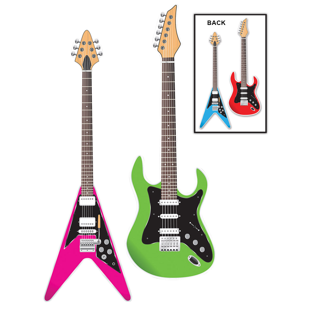 80's Electric Guitar Cutouts