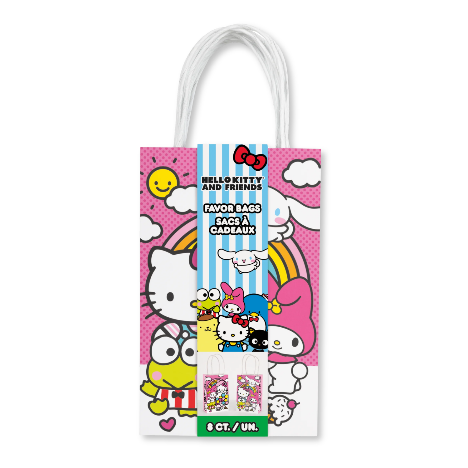 Hello Kitty & Friends Kraft Paper Favor Bags, 8ct