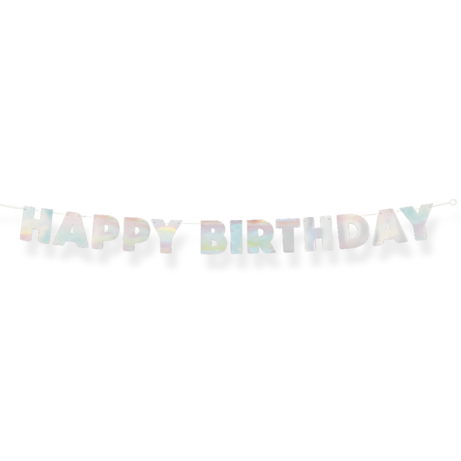 Iridescent Foil Happy Birthday Banner, 7.25 ft