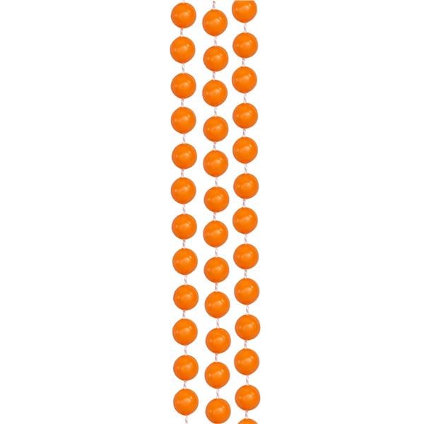 Orange 33" 7mm Bead Necklaces