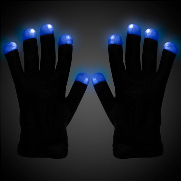 LED Black Rave Gloves