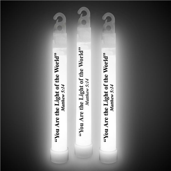 Matthew 5:14 White 6" Glow Sticks