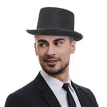Black Felt Top Hat