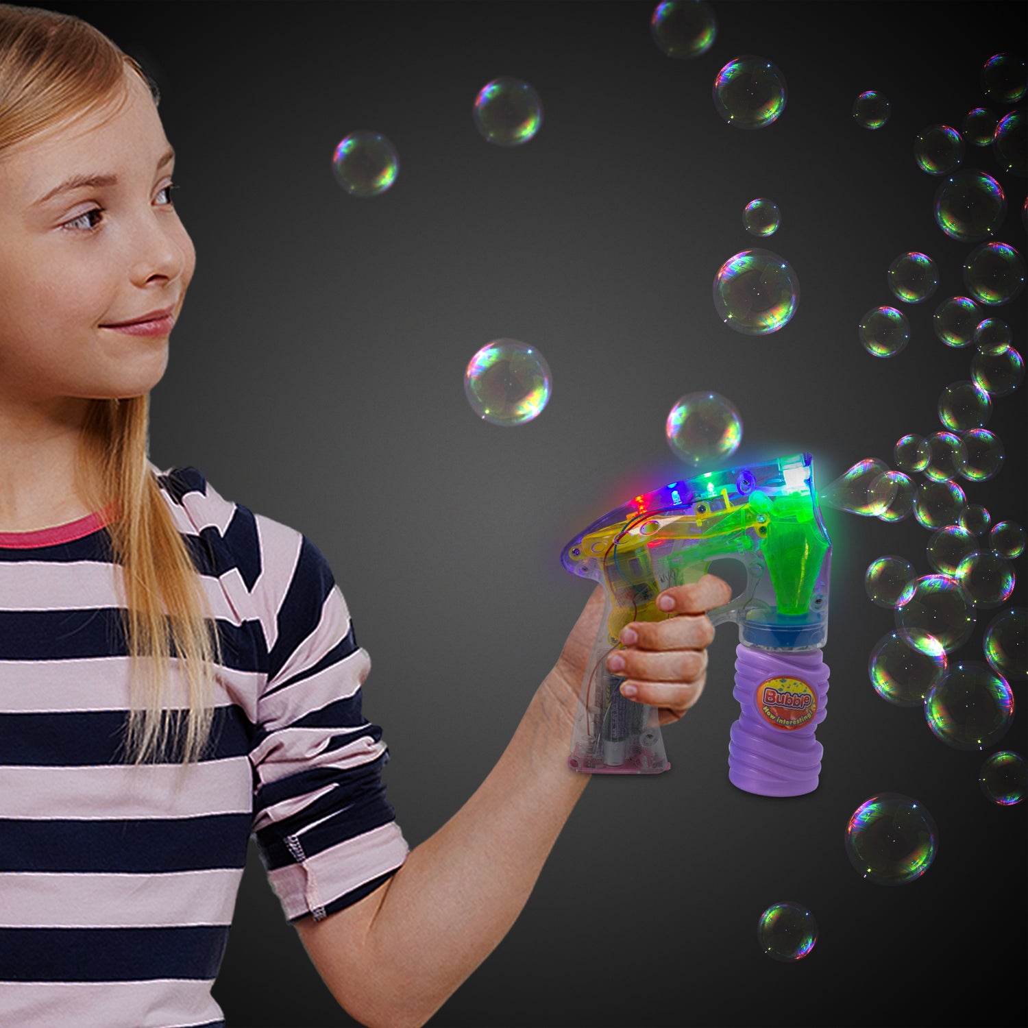 LED 6" Bubble Gun