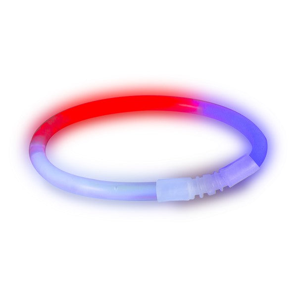Red, White, Blue Glow 9" Bracelets