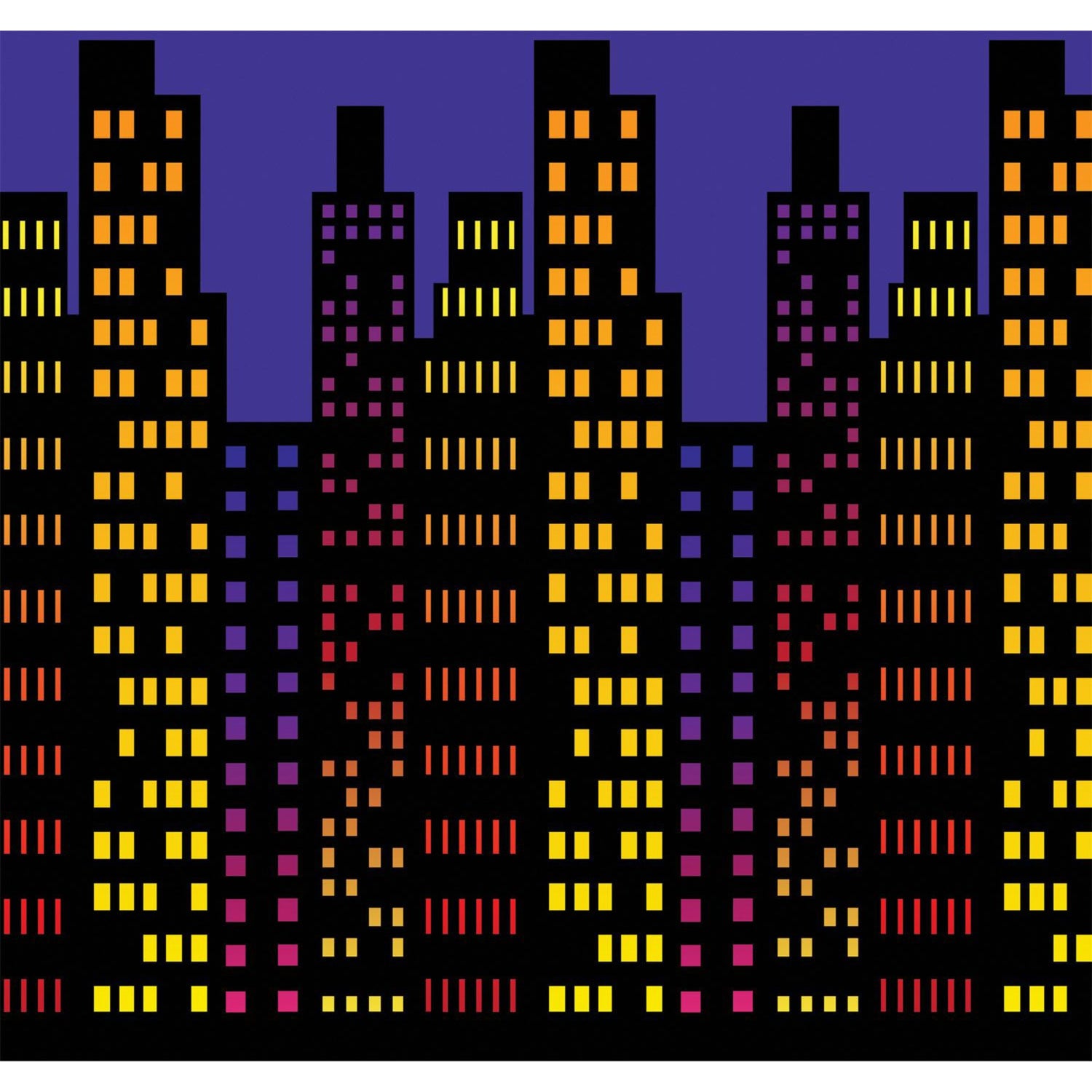 City Skyline Room Roll