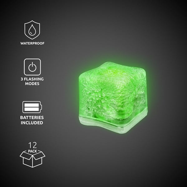Green LED Ice Cubes