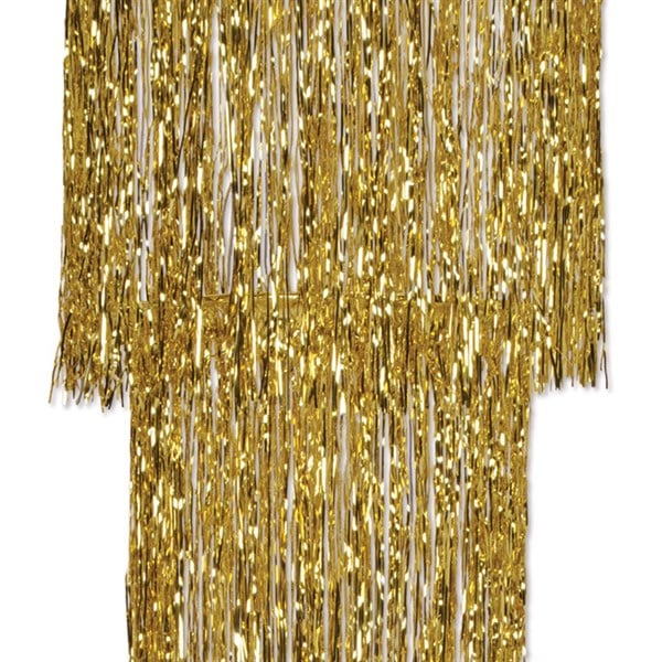 Gold Fringe Chandelier