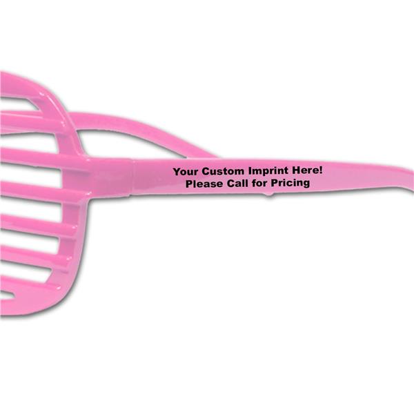 Pink Slotted Glasses