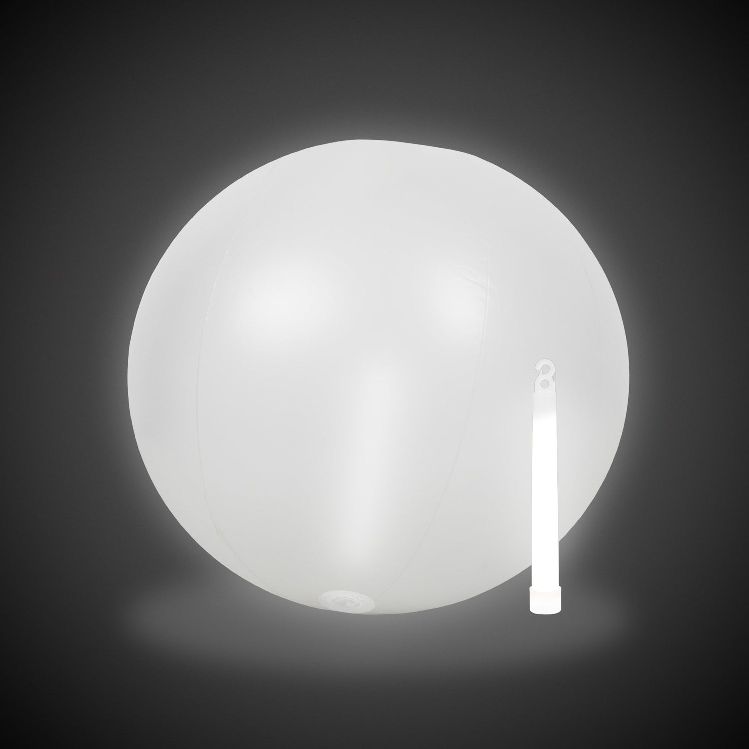Glow in the Dark White 12" Beach Ball